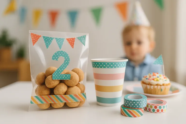 Washitape voor een feestelijke afwerking